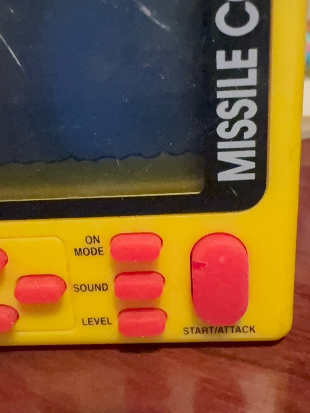 Missile Command Handheld Game - Yellow with Red Controls - Picture 2 of 5